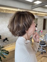 ヘアアンドメイク アリス(hair&make ALICE produce by COLT)&nbsp;マッシュショート　ボブ　ハイライト　ブリーチ　イノア