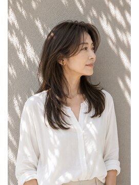 セレスト 下北沢店(CELESTE) 美髪イノアカラー/白髪ぼかし/大人レイヤー/40代/50代/下北沢