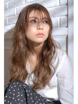 バルバロヘアー(BARBARO HAIR) ウザバング×ブラウンベージュ