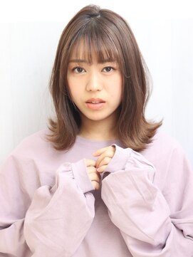 ヘアリゾート ラグーン(hair+resort lagoon) 【lagoon】外ハネボブ×透明感ベージュカラー