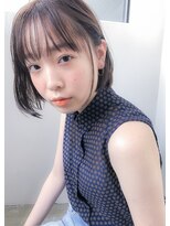 アコロン 武蔵小杉(acoron.)&nbsp;小顔×エアリーミディ×イルミナカラー×黒髪×武蔵小杉