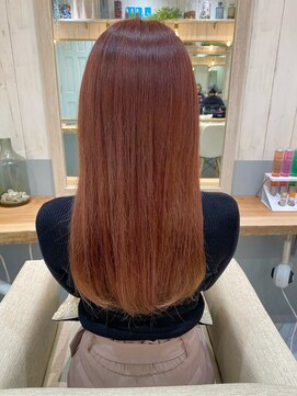 シー バイ ロンド 新宿(Sea by Lond) 【藤原三知代】ピンクカラーのつやさらロング