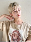 コンパクトショート☆プラチナブロンド　2