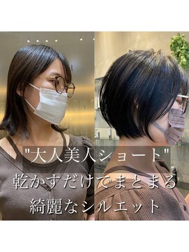レーヴバイロンド 仙台(Reve by Lond) 大人美人似合わせショートボブ セクションカラー 外ハネボブ