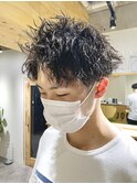 ツイストスパイラル/メンズカット/フェード/波巻きスパイラル