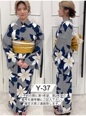 浴衣一式レンタル 浴衣番号 Y-37