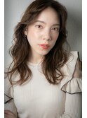 小顔センターパート美髪韓国風ゆるふわカールw上尾30代40代50代