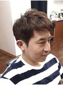 メンズショートスタイル（マッシュパーマ）新大塚/床屋