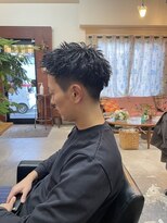 チャプター 問屋町(chapter)&nbsp;緩めツイストパーマツイスパツイストスパイラルパーマ眉毛カット