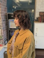 ヘアー アレス(hair ales)&nbsp;ブリーチパーマ　ボブパーマ　レイヤー