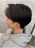 ダークアッシュ/ニュアンスパーマ/韓国マッシュ/スペインカール