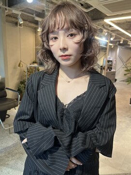 天神美容室 【KASUMI天神美容室】ハイトーン×海外レイヤー×グレージュ