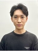 メンズパーマフェザーパーマ20代30代韓国ニュアンス毛流れ