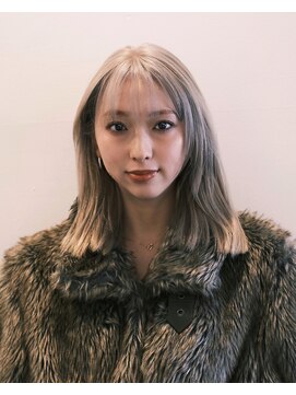 エアー 青山(AIR) ハイトーンカラー/シースルーバング