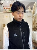 ナチュラルパーマ×メンズ