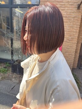 リサヘアーデザイン(RISA HAIR DESIGN) 天神/大名/赤坂/ピンクベージュ/ミニボブ