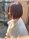 天神/大名/赤坂/ピンクベージュ/ミニボブ