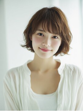 ニスル 町田店(NISURU) 似合わせカット/大人ガーリー/ダークアッシュ/着物/町田/町田駅