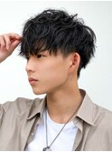 シャドウパーマメンズカットスパイラルパーマツイスパ波巻き