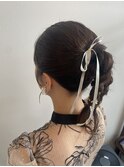 ポニーテールアレンジ