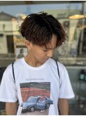 #サーフカール#スパイキーショート#ブルーブラック#稲毛駅