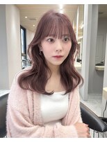 天神美容室&nbsp;【香月指名☆】韓国風巻き×レイヤー×カシス×ピンク×学割