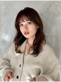 池袋 イルミナカラー レイヤー モカブラウン セミロング♪