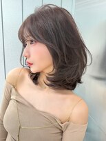 髪質改善サロン hearts. 熊本/縮毛矯正/レイヤーカット/ショートボブ【ハーツ】 ミニボブレイヤー/レイヤーカット/スモーキーカラー/顔周り/熊本