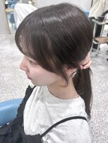 ボタン 熊本(VOTAN)&nbsp;韓国ヘア/レイヤーカット/前髪/顔まわり/ブラウン/透明感カラー