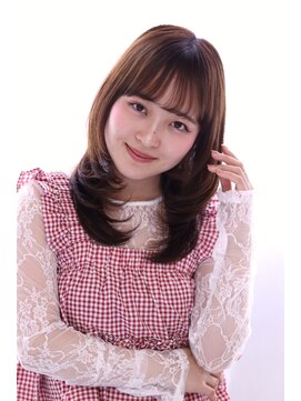 ヘアリゾート バレンタイン(hair+resort valentine) 20代30代40代/ミディアムレイヤー/うる艶ストレート☆