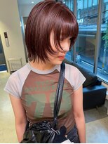 カイラ(KAILA)&nbsp;レイヤーボブ　顔周りレイヤー　レッドブラウンカラー　◇奥村