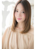 モッズ ヘア 福岡姪浜店(mod's hair)&nbsp;*mod's姪浜*…センターパートで小顔ナチュラルストレートa
