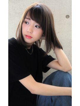 ヘアーアンドメイク シーク 吉祥寺(HAIR&MAKE SeeK) グレージュ×ワンカールロブ【seek吉祥寺】