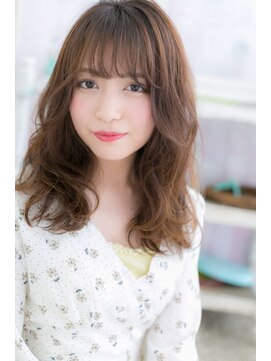 ミック 日暮里店(miq) シースルーバングの甘辛グラマラスカール