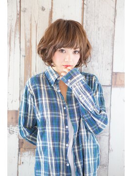 ライズ バイ レボ(RISE by REVO) 【RISE by REVO 我孫子】丸みショート 無造作 カール 大人ボブ☆