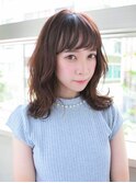 愛されミディ ゆる巻きヘア