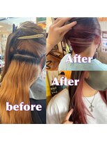 スミカ(sumica)&nbsp;#刈り上げ女子#インナーピンク#インナーカラー