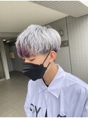 【川瀬莉穂】メンズ×ホワイトカラー×パープルカラー