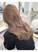 韓国くびれヘア似合わせカットブリーチなしアースカラー