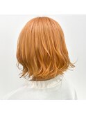 ハイトーンオレンジのショートボブ【1001mille】
