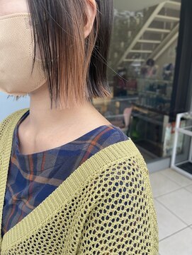 イマジン 川越(IMAGINE) 10代20代透明感抜群!可愛いインナーカラーオレンジベージュ