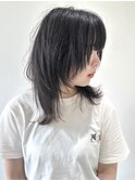 【FOLK】カットで透明感☆似合わせ外ハネミレイヤーウルフ♪