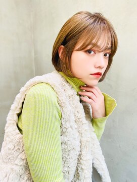 エイミー(Aimee) Aimee 町田　内巻きボブ×オリーブブラウン