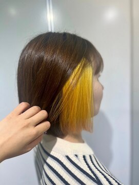 マティーナ ヘアー 池袋(Matina hair) 【イエローオレンジグラデ-ジョン】20代30代40代50代