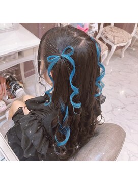 アリエス 渋谷駅西口店(Aries) 髪の毛リボンハーフツイン