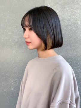 ロンド 表参道店(Lond) ◇韓国ボブ 表参道 インナーカラー 顔周りカット 縮毛矯正