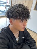 波巻きスパイラルパーマ ハイライト