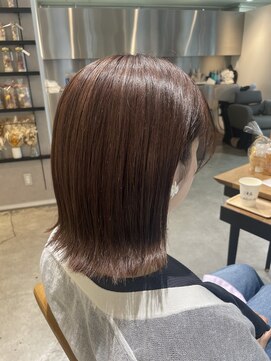 アヴァンスアンス 広島袋町店(AVANCE.ens) ピンクベージュカラー