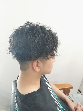 アフレッシュヘアー(afresh hair) 【afresh hair】メンズカット+波巻きスパイラル