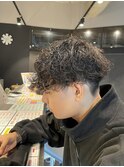 波巻きパーマ
